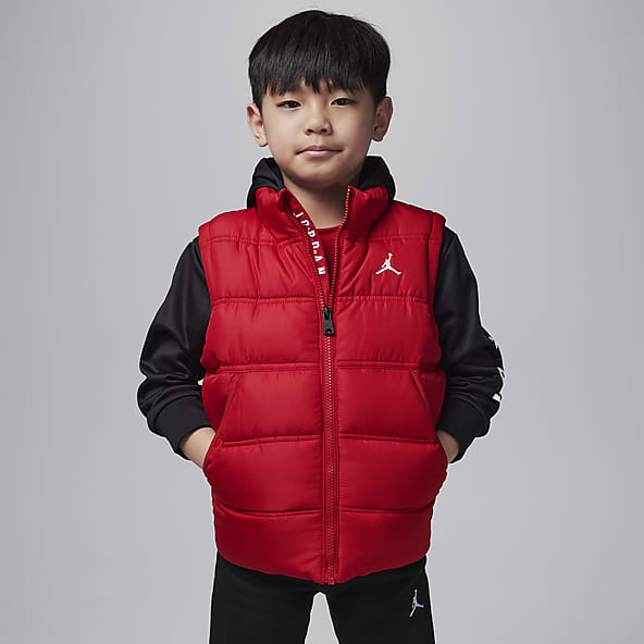Jordan Red Jackets Vests. Nike JP